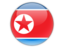 North Korea. Round icon. Download icon.