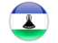 Lesotho. Round icon. Download icon.