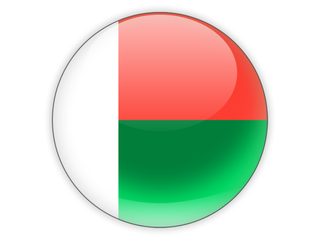 Round icon. Download flag icon of Madagascar at PNG format