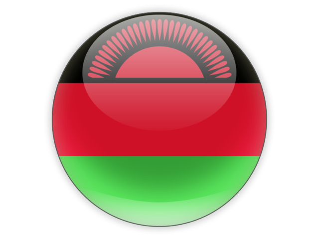 Round icon. Download flag icon of Malawi at PNG format