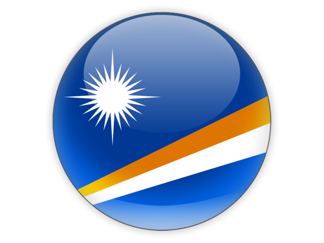 Round icon. Download flag icon of Marshall Islands at PNG format