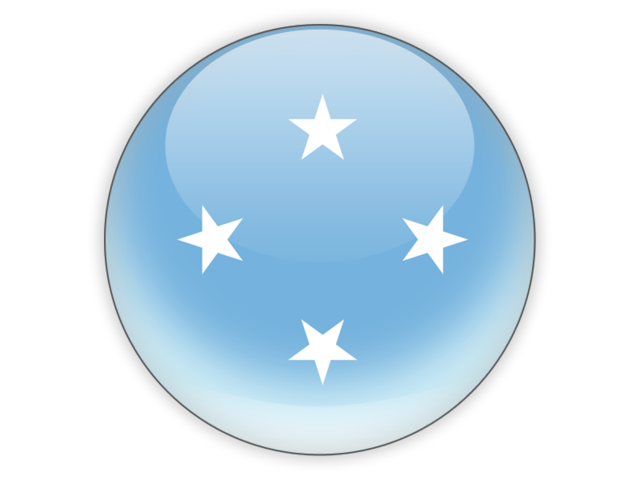 Round icon. Download flag icon of Micronesia at PNG format