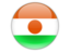 Niger. Round icon. Download icon.