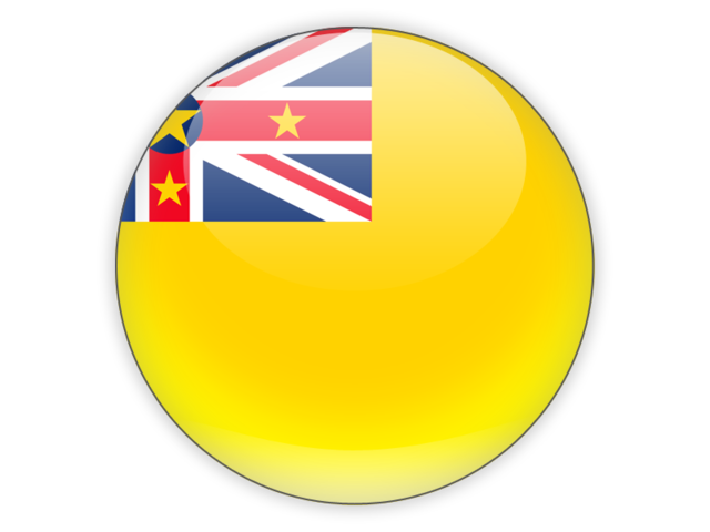 Round icon. Download flag icon of Niue at PNG format