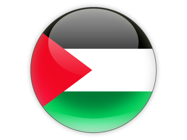 Round icon. Download flag icon of Palestinian territories at PNG format