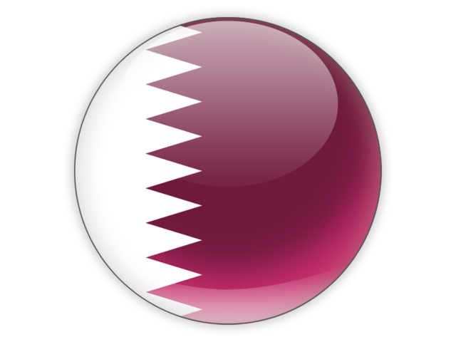 Round icon. Download flag icon of Qatar at PNG format