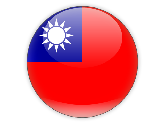 Round icon. Download flag icon of Taiwan at PNG format