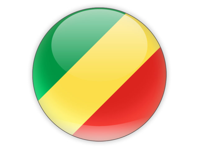 Круглая иконка. Скачать флаг. Республика Конго