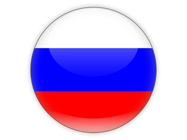 Round icon. Illustration of flag of Russia