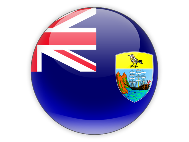 Round icon. Download flag icon of Saint Helena at PNG format