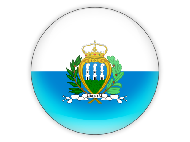 Round icon. Download flag icon of San Marino at PNG format