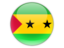 Sao Tome and Principe. Round icon. Download icon.