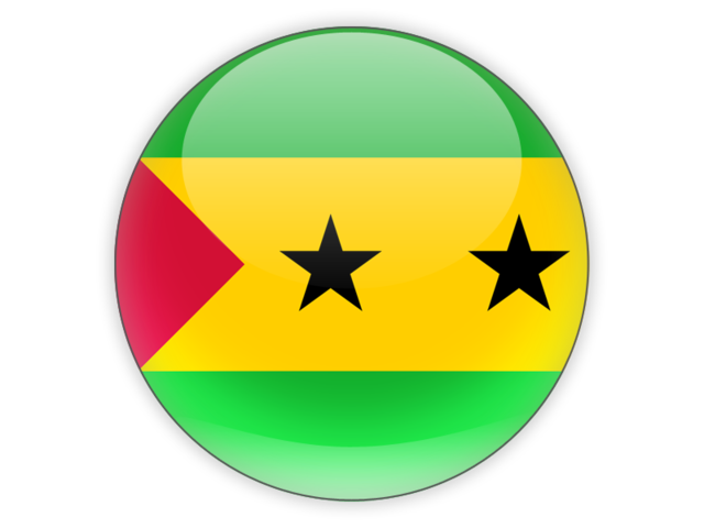 Round icon. Download flag icon of Sao Tome and Principe at PNG format