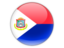 Sint Maarten. Round icon. Download icon.