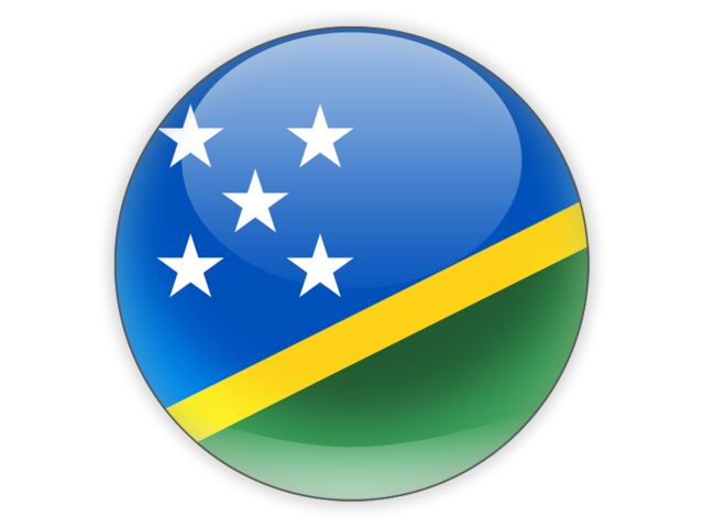 Round icon. Download flag icon of Solomon Islands at PNG format