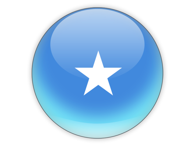 Round icon. Download flag icon of Somalia at PNG format