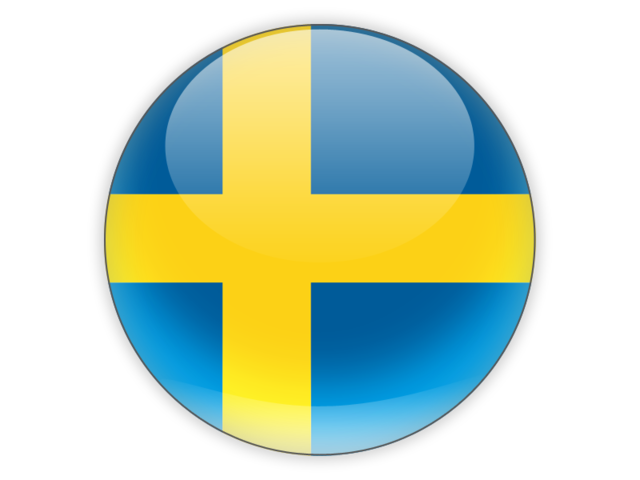 Round icon. Download flag icon of Sweden at PNG format