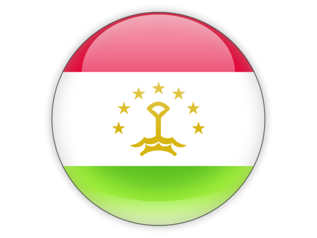 Round icon. Download flag icon of Tajikistan at PNG format