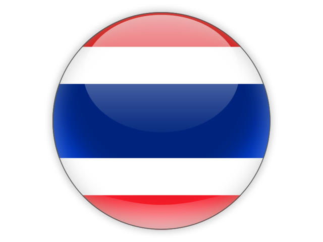 Round icon. Download flag icon of Thailand at PNG format