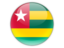 Togo. Round icon. Download icon.