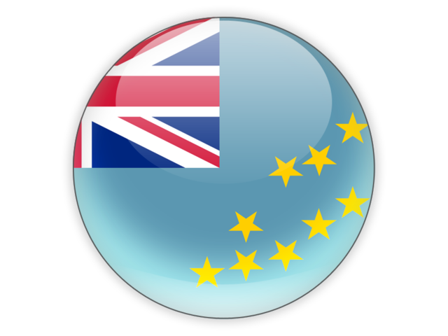 Round icon. Download flag icon of Tuvalu at PNG format