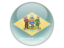 Flag of state of Delaware. Round icon. Download icon