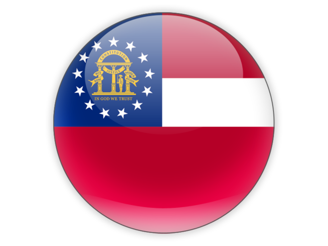 Round icon. Download flag icon of Georgia