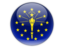 Flag of state of Indiana. Round icon. Download icon