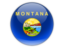 Flag of state of Montana. Round icon. Download icon