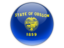 Flag of state of Oregon. Round icon. Download icon