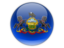 Flag of state of Pennsylvania. Round icon. Download icon