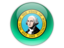 Flag of state of Washington. Round icon. Download icon