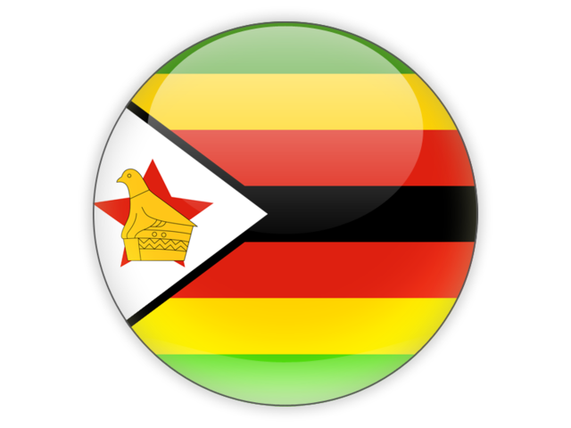 Round icon. Download flag icon of Zimbabwe at PNG format