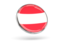 Austria. Round icon with metal frame. Download icon.