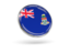 Cayman Islands. Round icon with metal frame. Download icon.