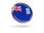 Falkland Islands. Round icon with metal frame. Download icon.