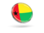 Гвинея-Бисау. Круглая иконка с металлической рамкой. Скачать иллюстрацию.