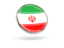 Iran. Round icon with metal frame. Download icon.