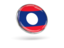 Laos. Round icon with metal frame. Download icon.