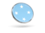 Micronesia. Round icon with metal frame. Download icon.