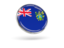 Pitcairn Islands. Round icon with metal frame. Download icon.