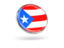 Puerto Rico. Round icon with metal frame. Download icon.