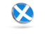 Scotland. Round icon with metal frame. Download icon.