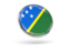 Solomon Islands. Round icon with metal frame. Download icon.