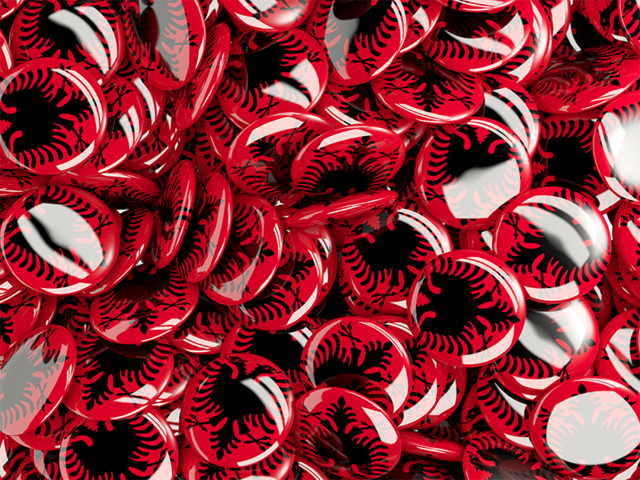 Round pin background. Download flag icon of Albania at PNG format