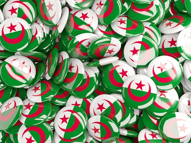 Round pin background. Download flag icon of Algeria at PNG format