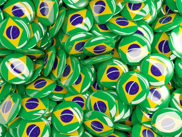 Round pin background. Download flag icon of Brazil at PNG format