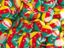 Cameroon. Round pin background. Download icon.