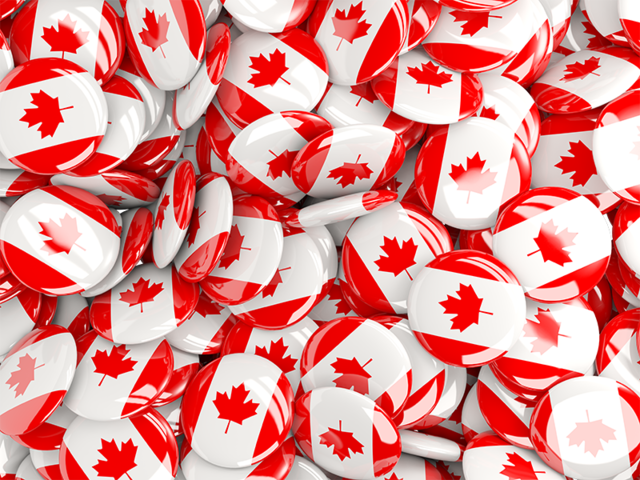 Round pin background. Download flag icon of Canada at PNG format