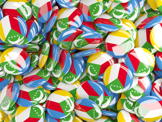 Round pin background. Download flag icon of Comoros at PNG format